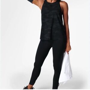 Sweaty Betty Black Camo Power Mission Workout Tank Top